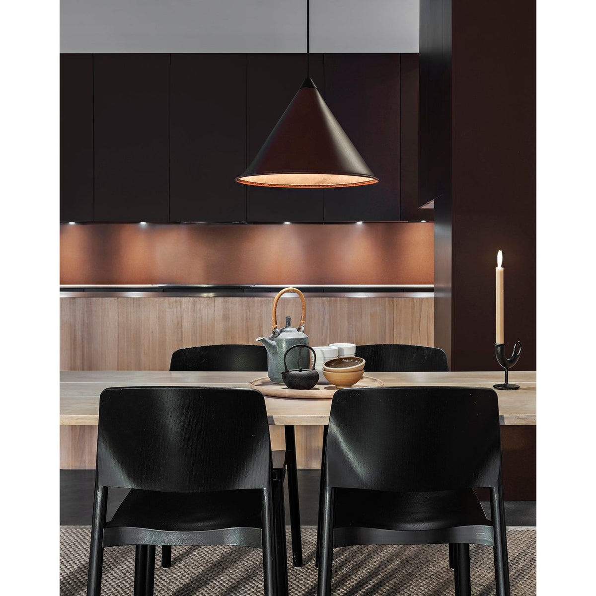 Namibia 65 cm Taklampa Chocolate