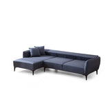 Belissimo (140-270 x 95 x 67 cm) Hörnsoffa Blå, Vänster