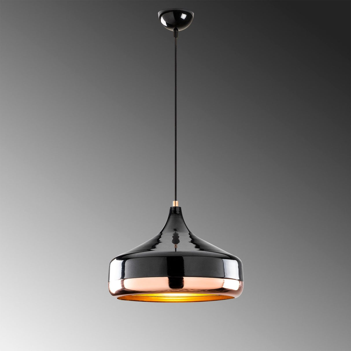 Kingstown Taklampa Svart Koppar