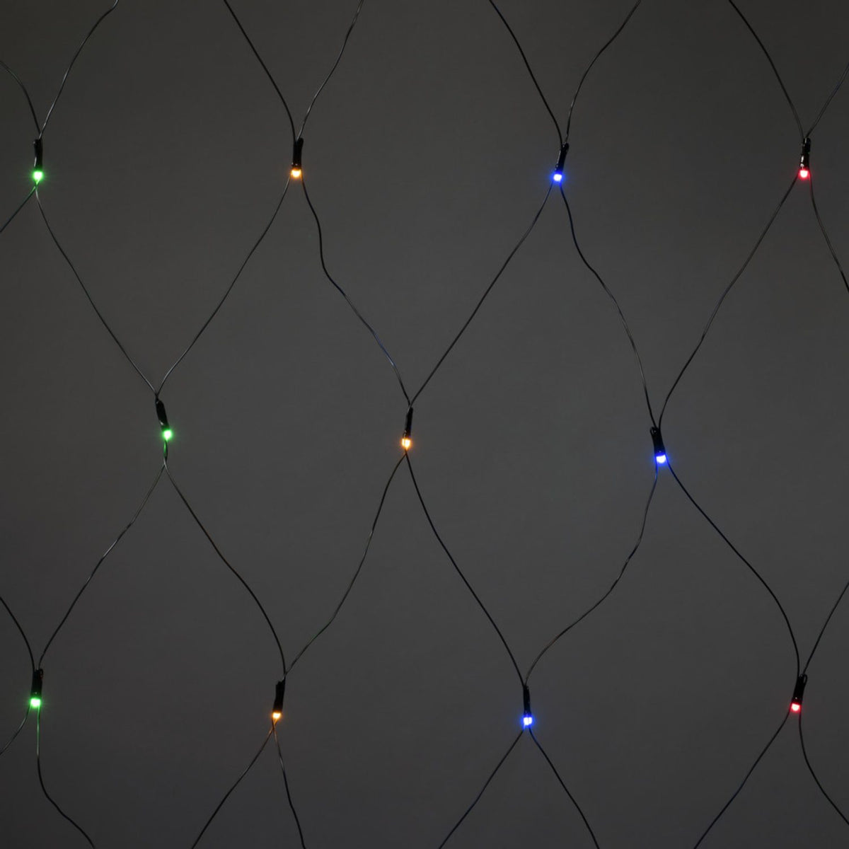 Nät Frostad LED Svart kabel 24V/IP44 Ljusslinga Ute 2.5x1.5m, Färgad