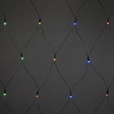 Nät Frostad LED Svart kabel 24V/IP44 Ljusslinga Ute 2.5x1.5m, Färgad