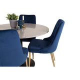 Razzia, Velvet Deluxe Rund matgrupp Blå, Guld, Svart,Grå, ⌀106