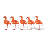 Flamingor akryl 5st LED Ljusdekoration Ute