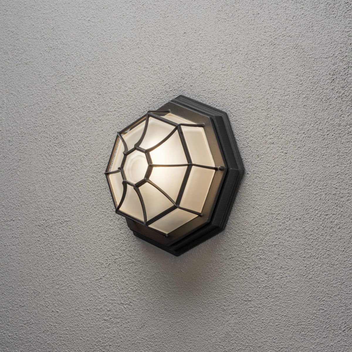 Budget Plafond E27 Vägglampa Ute Mattsvart