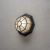 Budget Plafond E27 Vägglampa Ute Mattsvart