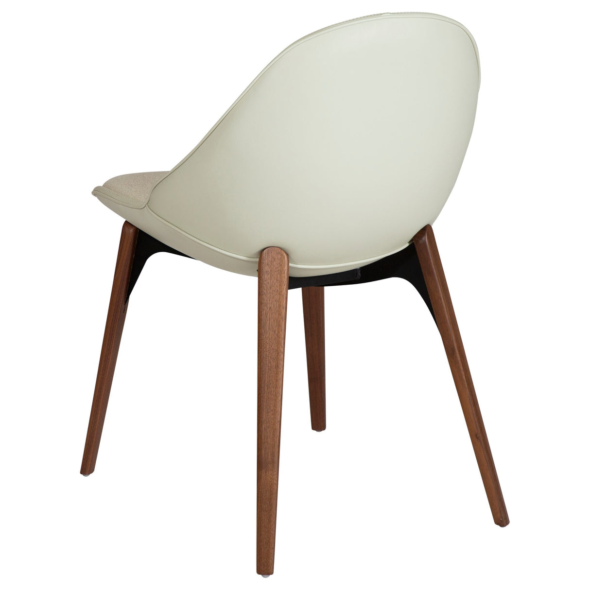 Arch Stol Bone White, Walnut