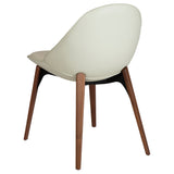 Arch Stol Bone White, Walnut