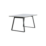 Estelle Rektangulärt matbord Svart,Vit, Marmor, 140 x 90