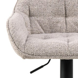 Toulon Barstol Trumpetbas Monza tyg Beige