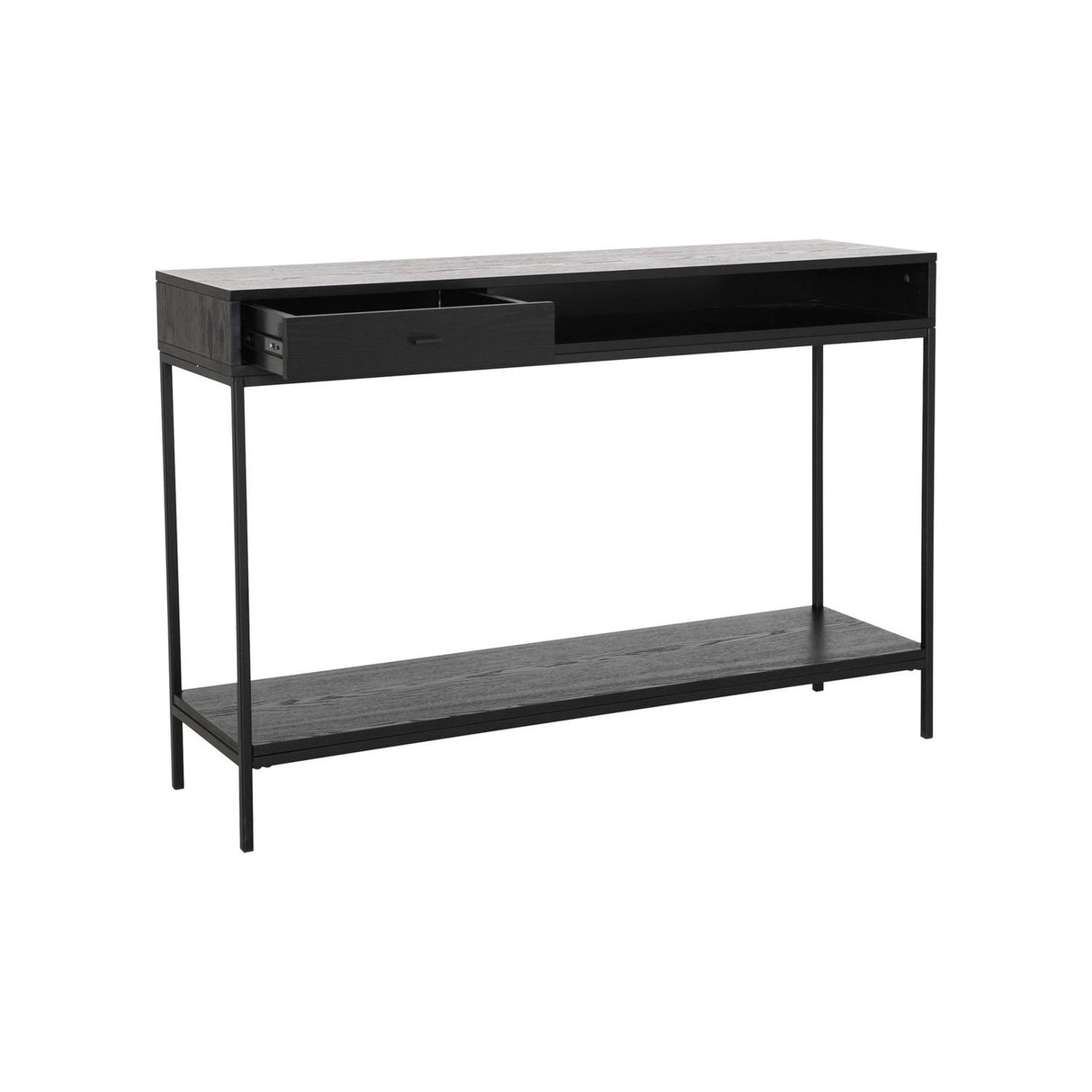 Regal Konsollbord Svartlackad Askfaner