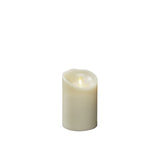 Vaxljus gräddvitt, varmvit LED timer 5h 2xD Dekorationsljus El 8,8x13,4 cm