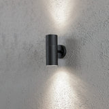 Modena Stor GU10 Upp/ner Vägglampa Ute Svart