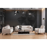 Monaco (170 x 85 x 77 cm) 2-sitssoffa Ecru