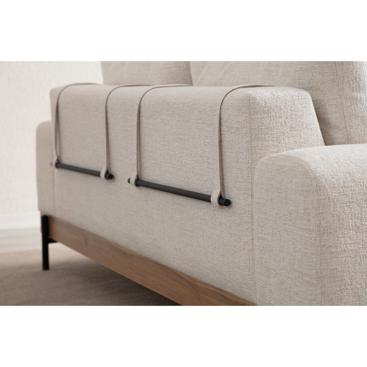 Eti Oak 3-sits (220 x 98 x 78 cm) 3-sitssoffa Vit