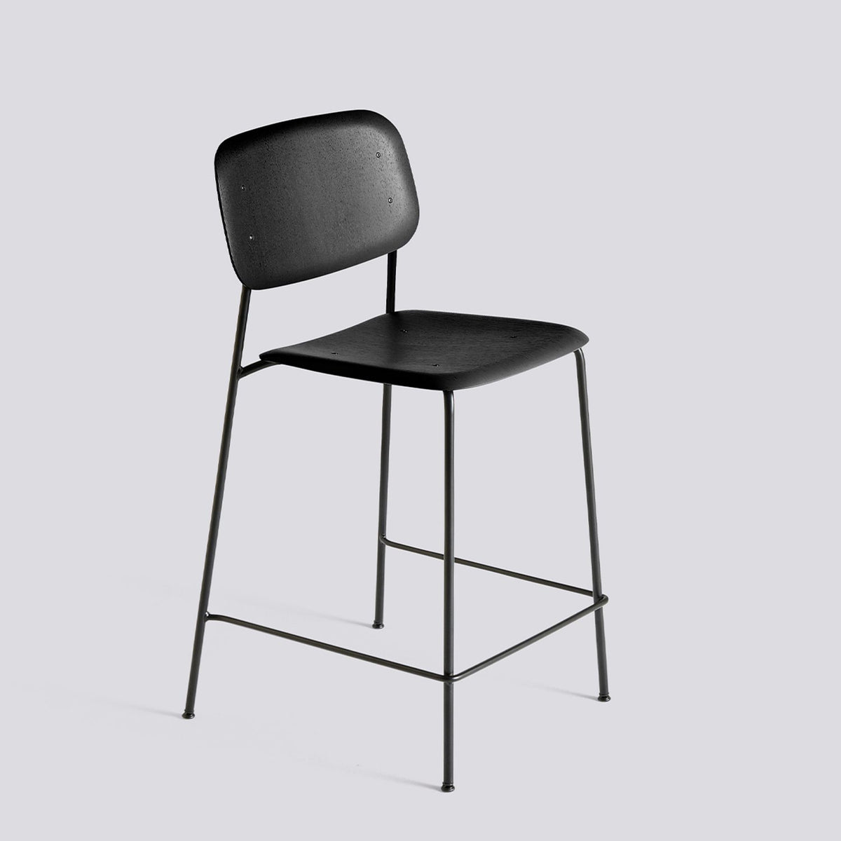 Soft Edge 90 65 cm Barpall Black – ekfaner med vattenbaserad lack