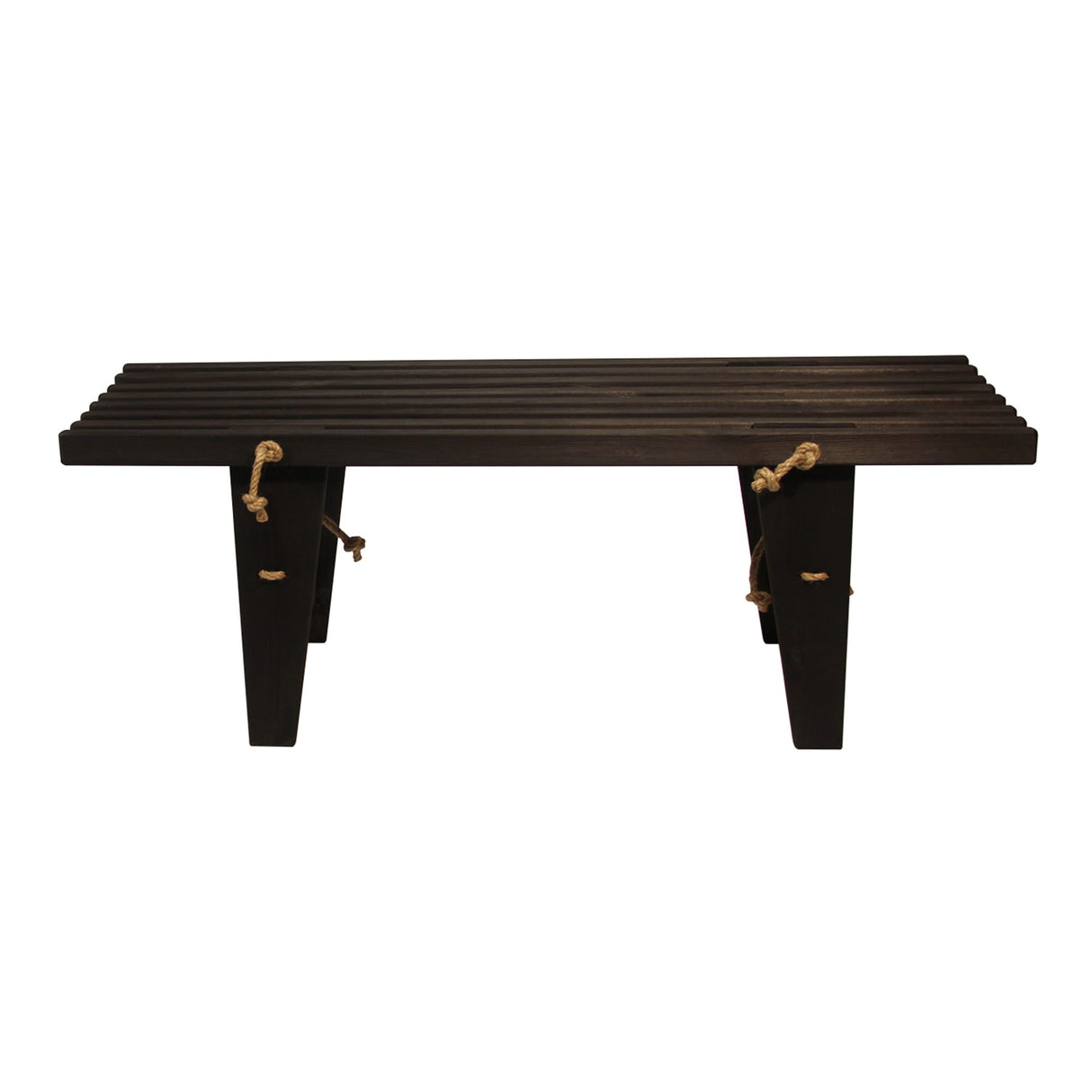 Ecobench 120 cm Oljad Furu Svart