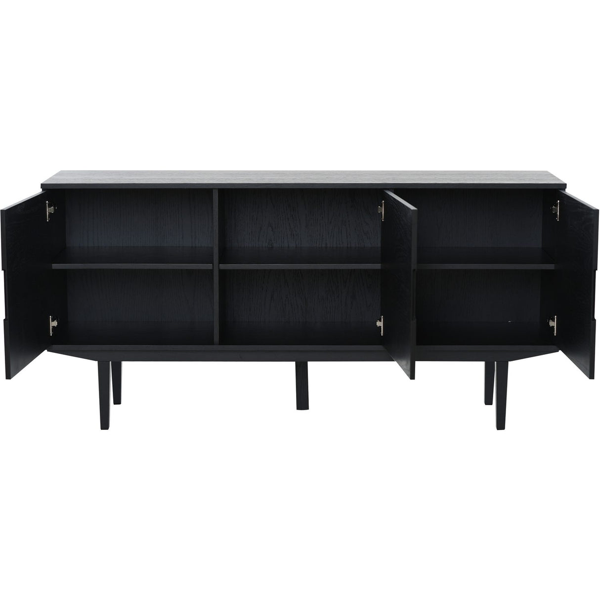 Sagene med 3 Dörrar Sideboard Svart