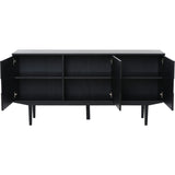 Sagene med 3 Dörrar Sideboard Svart