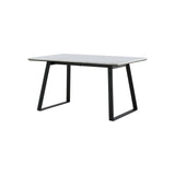 Estelle Rektangulärt matbord Svart,Vit, Marmor, 140 x 90