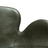 Gaia Stol Vintage Green Art.Leather, Black