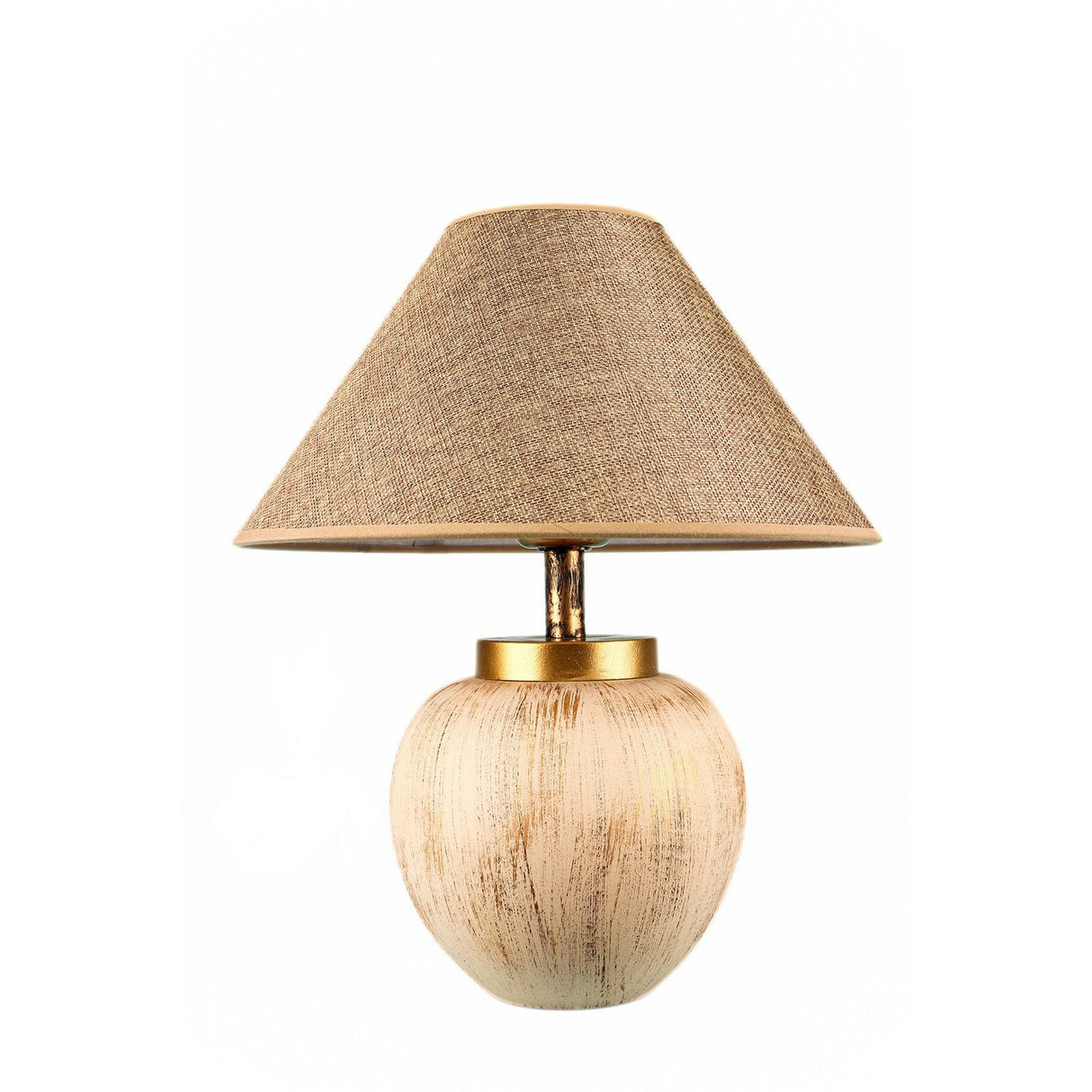 Bordslampa serie Ulaanbaatar (H 35 cm) Beige Bordslampa