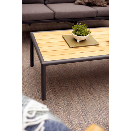 Gordon Soffbord 140x65 cm Antracit/Teak
