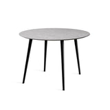 Miles Matbord Ø 110 cm Sandstenslaminat, Fyra träben