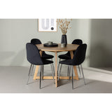 Yakidon, Polar Rund matgrupp Svart,Silver, Brun, ⌀120