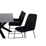 Piazza, Muce Rektangulär matgrupp Svart, Svart, mörkgrå, 180 x 90