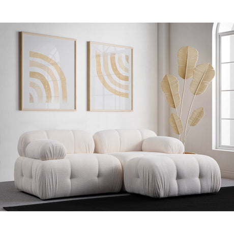 Lilongwe 2 (190-160 x 95 x 75 cm) Hörnsoffa Vit