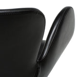 Gaia Stol Vintage Black Art.Leather, Black