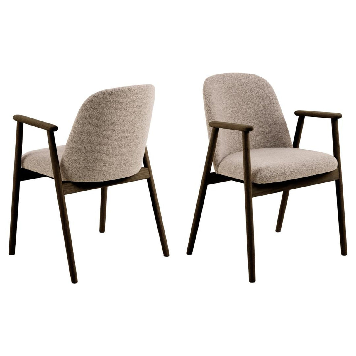 Rochefort Karmstol Rökt Ek/Beige