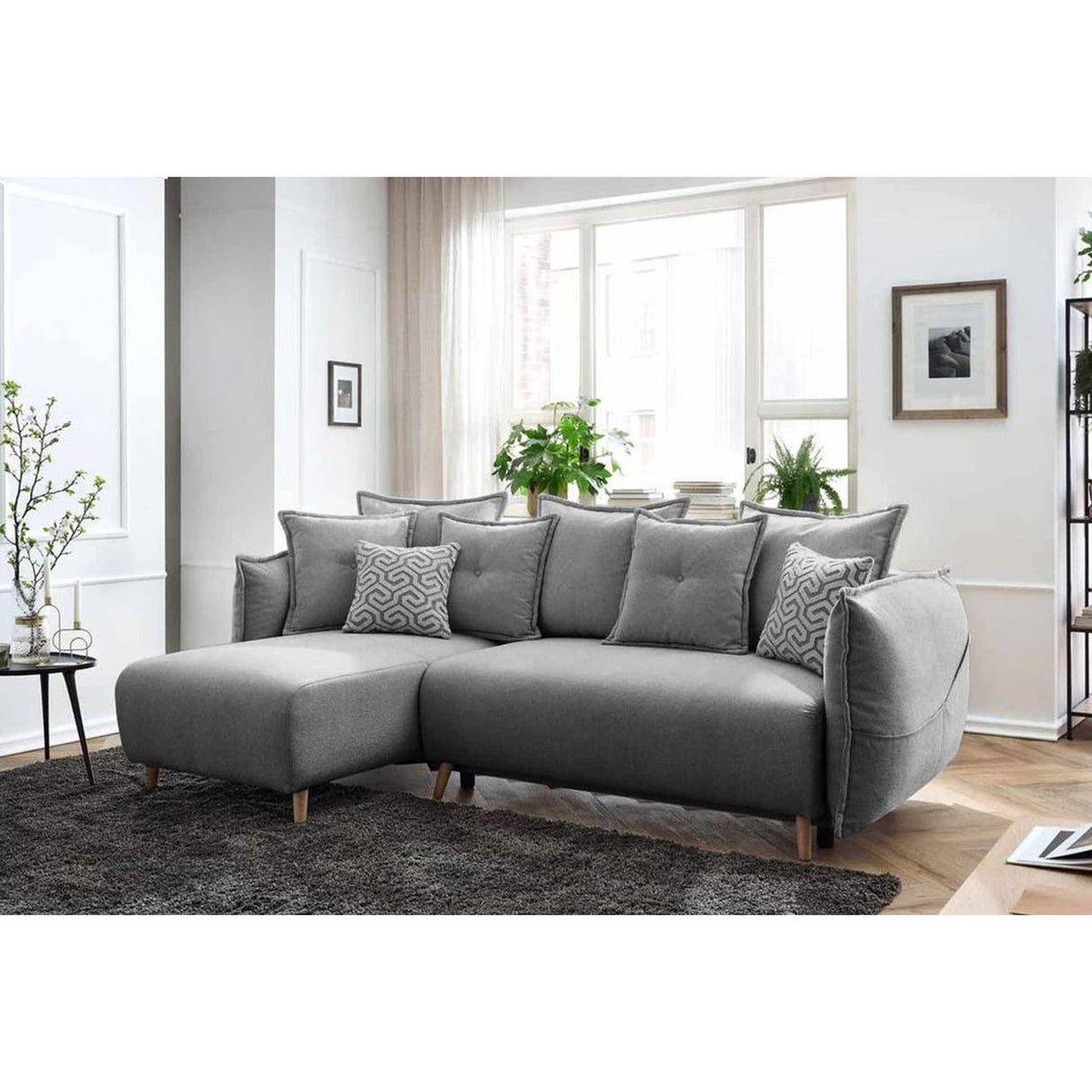 Eros Hörnbäddsoffa Grå