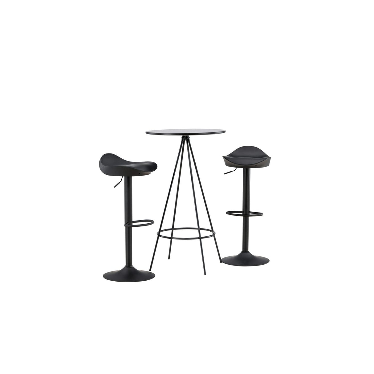 Bistro, Adesto Rund matgrupp Svart, Svart, ⌀60