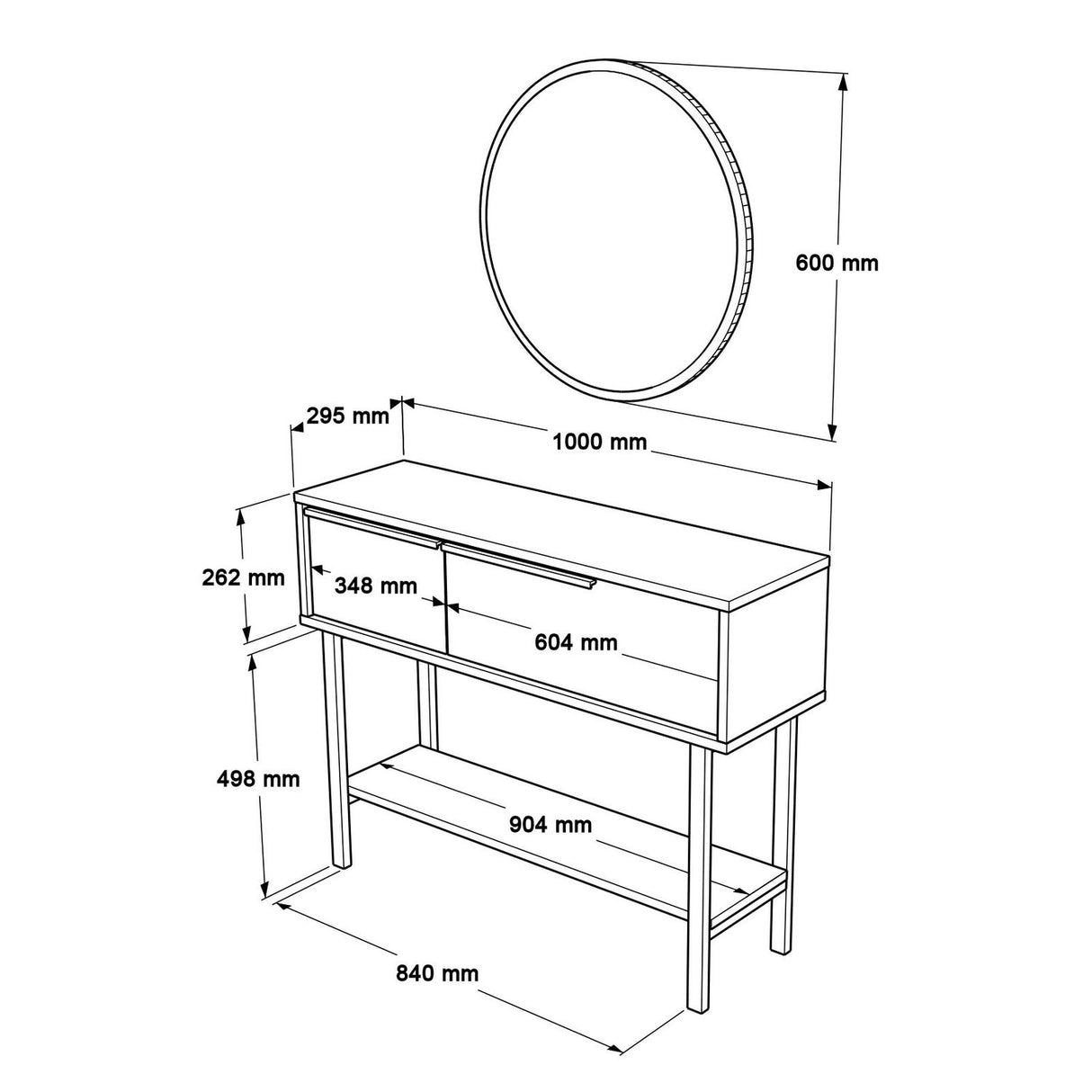 Onyx Side V2 (100 x 76 x 29,5 cm) Sideboard Vit