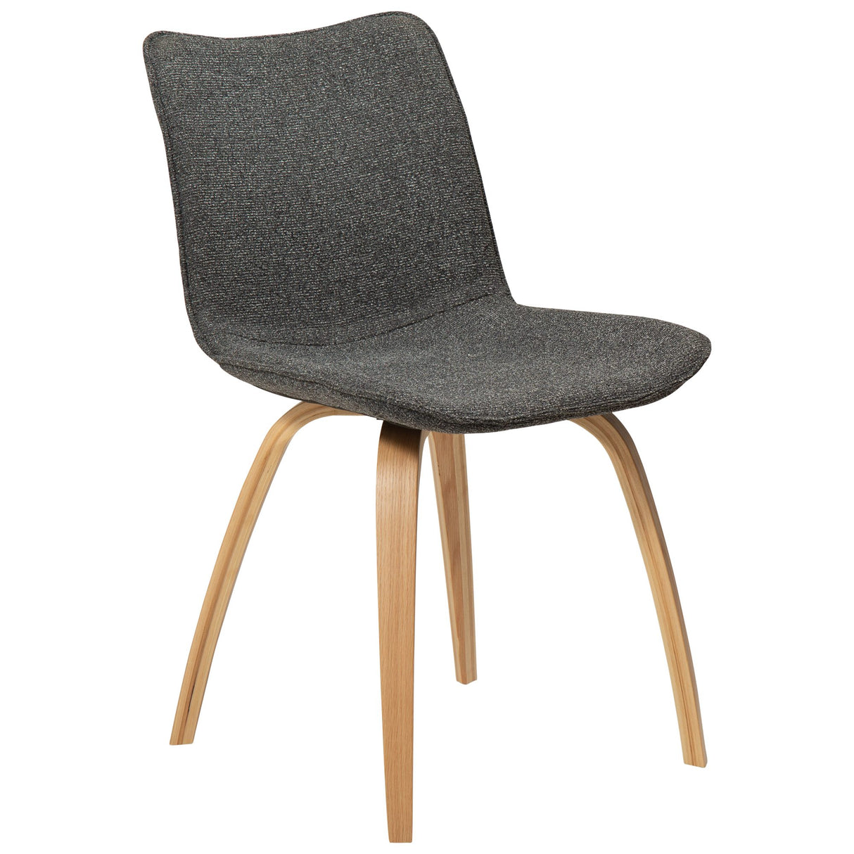 Glee Stol Pebble Grey Bouclé, Oak