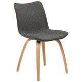 Glee Stol Pebble Grey Bouclé, Oak