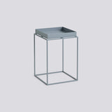 Tray Table L30 × B30 × H44 cm Brickbord Pigeon blue, Pigeon blue – pulverlackerat stål