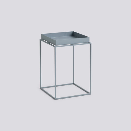 Tray Table L30 × B30 × H44 cm Brickbord Pigeon blue, Pigeon blue – pulverlackerat stål