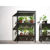 Grower Greens Växtskåp Svart 81x41x137 cm