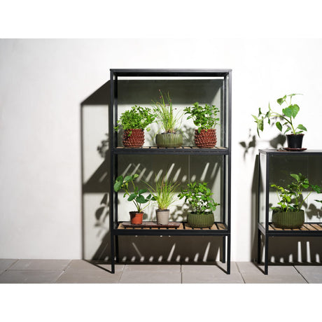 Grower Greens Växtskåp Svart 81x41x137 cm