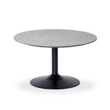 Miles Soffbord Ø 110 cm Sandstenslaminat, Trumpfot