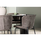 Isolde, Modesto Oval matgrupp Svart,Brun, Svart, 180 x 90