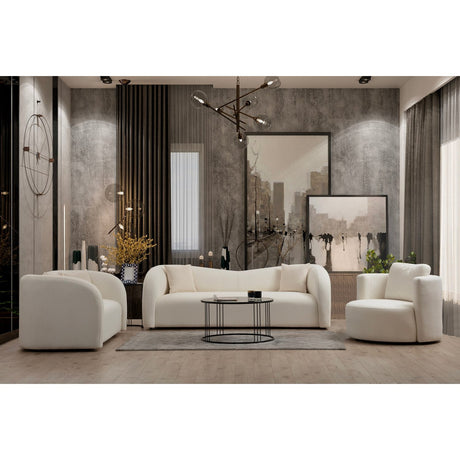 Ohrid (170 x 76 x 75 cm) Creme 2-sitssoffa