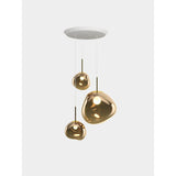 Melt Trio Round Pendelsystem Bronze