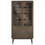 Broholm Solid Vitrinskåp 100x197 cm Rökoljad Ek