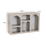Liva 120 (120 x 74 x 37 cm) Konsol Travertinmarmor sandsten