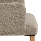 Zoe Matstol med Armstöd Monza tyg Beige