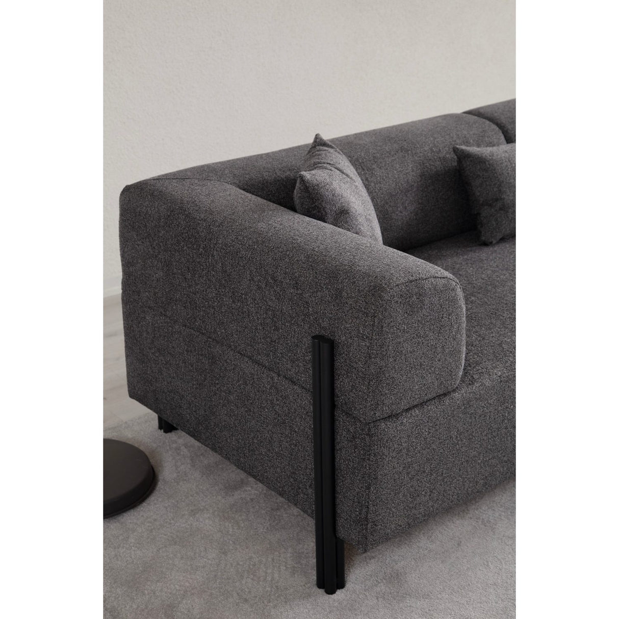 Doha 3-sits (225 x 93 x 75 cm) 3-sitssoffa Antracit