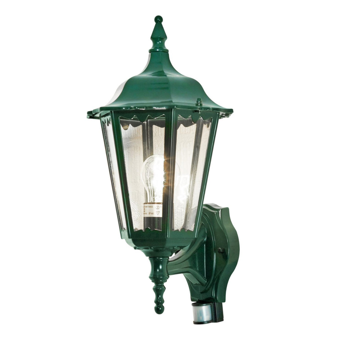 Firenze E27 Upp PIR Rörelsevakt Vägglampa Ute Grön